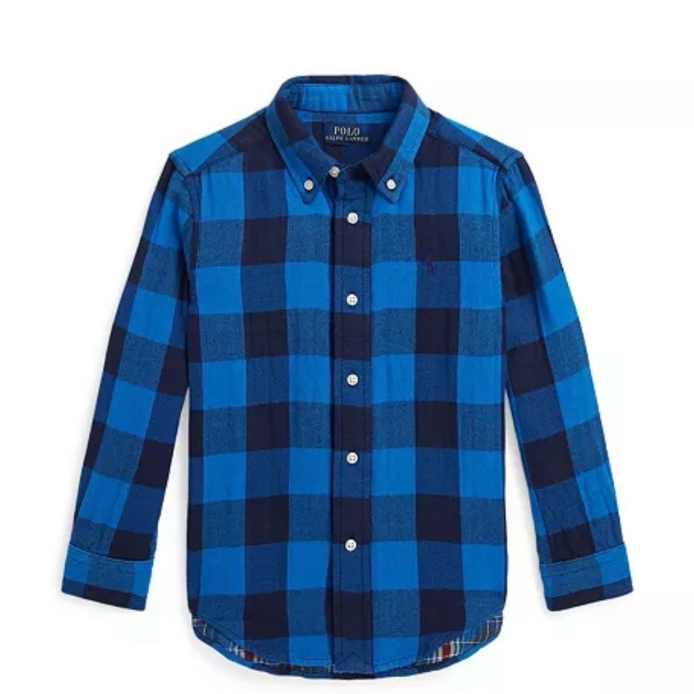 NWT Polo Ralph Lauren Toddler Buffalo Check Cotton Shirt